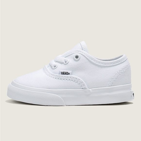 VANS Toddler Authentic Sneaker Size 4 All White - Picture 1 of 12